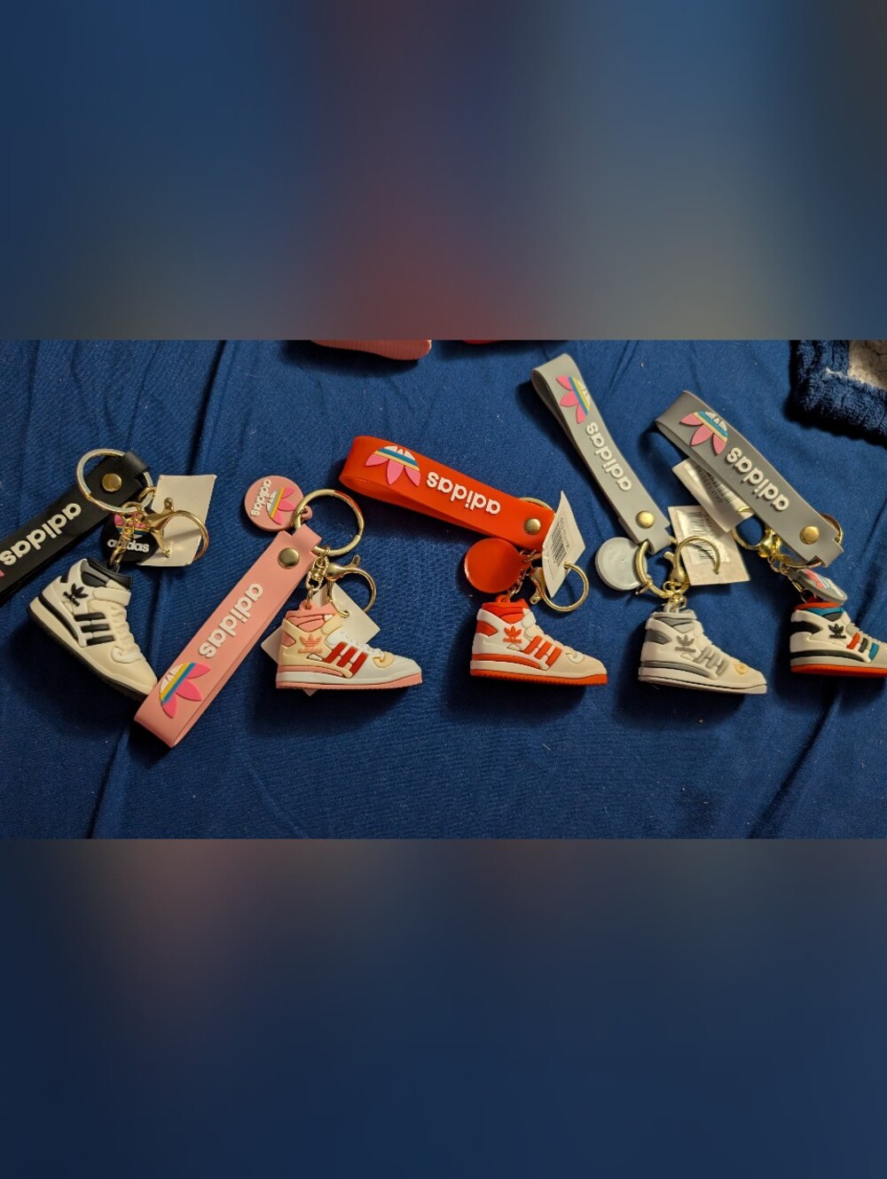 🦋 Pick 1 adidas Kids Red and Pink Sneaker Keychain
